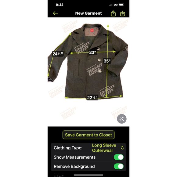 Mens Clothcraft Virgin Wool Blend Peacoat Large Double-Breasted Charcoal - Picture 15 of 16